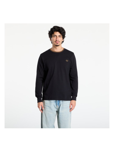 Тениска FRED PERRY Ls Twin Tipped T-Shirt Black M
