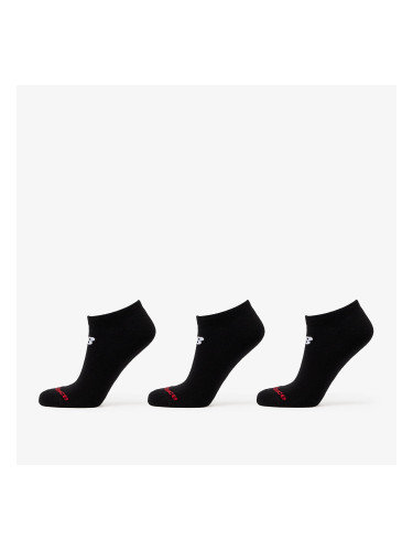 New Balance Everyday No Show Socks 3-Pack Black L