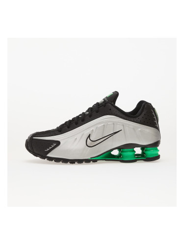 Сникърси Nike Shox R4 Mtlc Silver/ Mtlc Silver-Black-Green Shock EUR 44