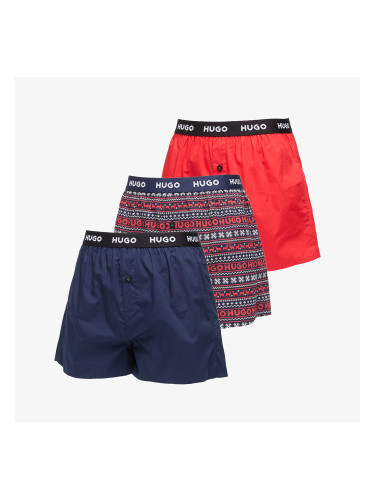 Боксерки Hugo Boss Woven Boxer 3-Pack Multicolor S