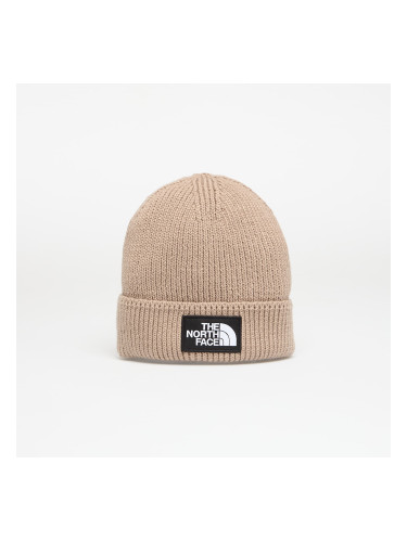 Шапка The North Face Tnf Logo Box Cuffed Beanie Mushroom Grey OS