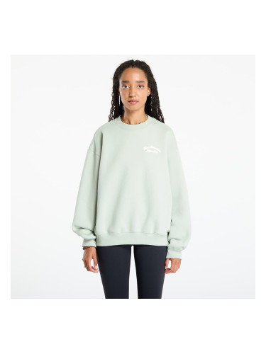 Суитшърт New Balance Linear Heritage Fleece Crew Green M