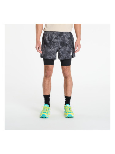 Къси панталони adidas Own The Run Spray Dye 2-In-1 Short Grey Four/ Black S