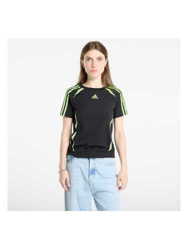 Тениска adidas Teamgeist Adicolor Slim Jersey Black/ Signal Green XS