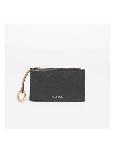 Портфейл Calvin Klein Foil Logo Top Zip Cardcase Black Universal