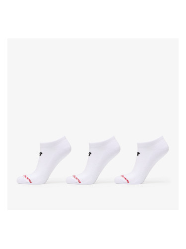 New Balance Everyday No Show Socks 3-Pack White L