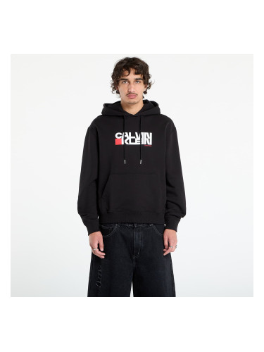 Суитшърт Calvin Klein Jeans LS Terry Sweatshirt Black L