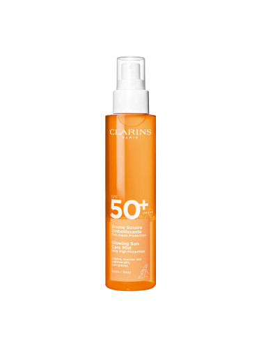 CLARINS Glowing Sun Care Mist SPF50+  Слънцезащитен продукт унисекс 150ml