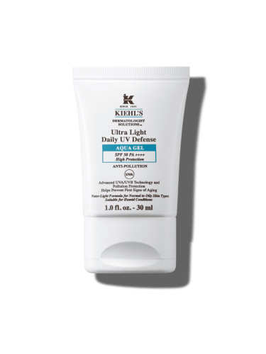 KIEHL'S Ultra Light Daily UV Defense Aqua Gel SPF50 Защитен филтър унисекс 30ml