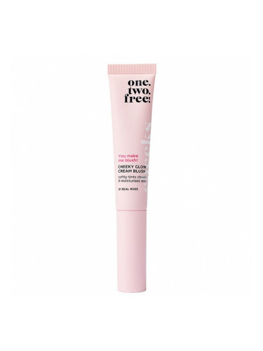 ONE.TWO.FREE! Cheeky Cream Blush 01 - REAL ROSE 14 ml Руж кремообразен  14ml