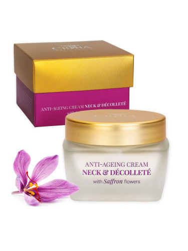 CROZIA Anti-Ageing Cream Neck & Decollete With Saffron Flowers Крем за шия дамски 50ml