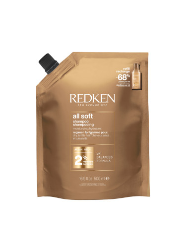 REDKEN Shampoo All Soft Refill Шампоан за коса дамски 500ml