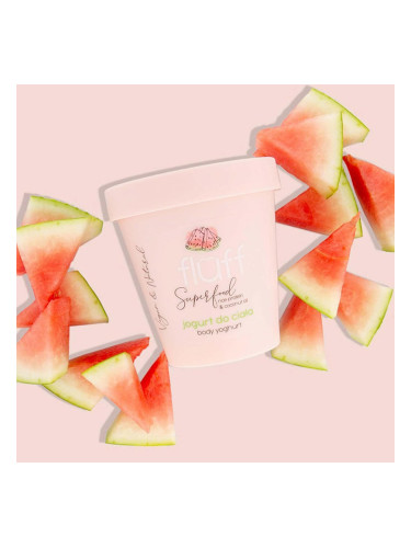 Дълбоко подхранващ йогурт за тяло с оризов протеин  – Диня FLUFF Body Yoghurt