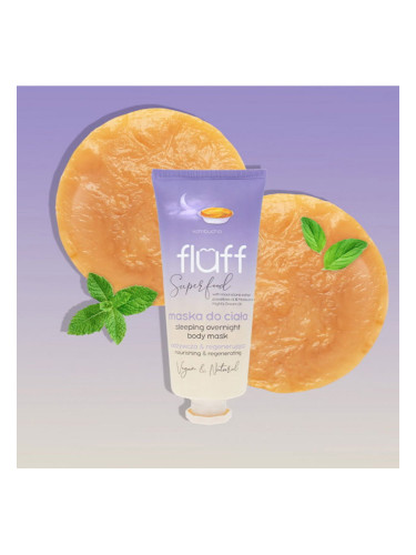 Възстановяваща нощна маска за тяло  с екстрат от лунен камък – Комбуча FLUFF Sleeping Overnight Body Mask