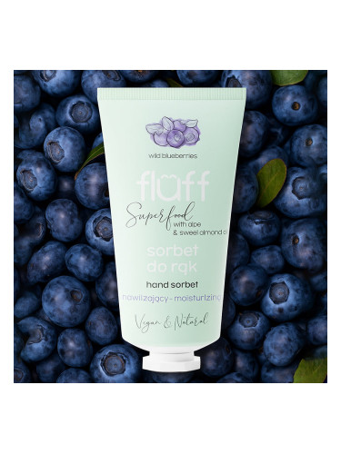 Хидратиращ крем сорбе за ръце – Диви боровинки FLUFF Moisturizing Hand Sorbet