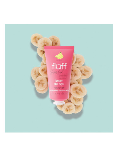 Антибактериален и хидратиращ крем за ръце с аромат на банан FLUFF Moisturizing Hand Cream