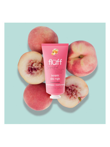Антибактериален и хидратиращ крем за ръце с аромат на праскова FLUFF Moisturizing Hand Cream