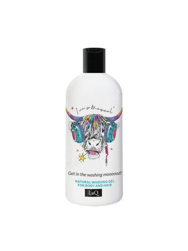 Душ гел за коса и тяло LaQ Music Purifies Cow