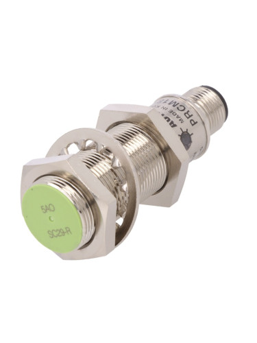 Индуктивен датчик PRCM18-5AO, 90~250VAC, NO, 5mm, M18x60mm, екраниран за куплунг