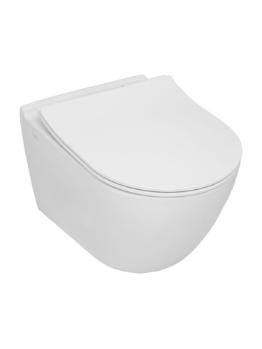 Kонзолна тоалетна чиния SMART без ръб с бавнопадащ капак SM36+Soft-Close