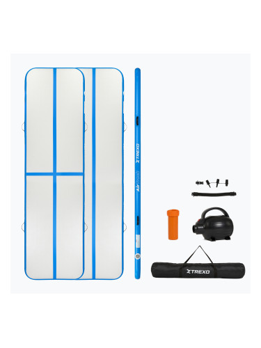 Гимнастическа пътека TREXO 400 x 10 cm white