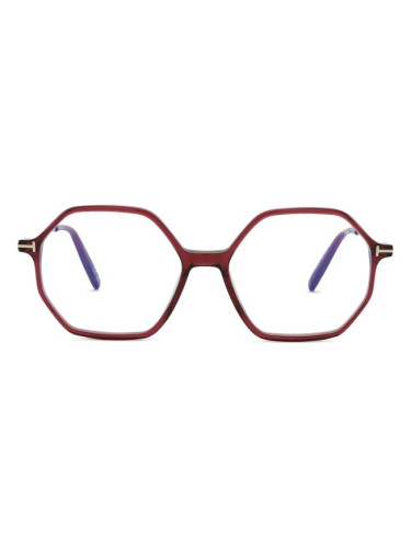 Tom Ford FT5952-B 069 54 - диоптрични очила, квадратна, дамски, червени