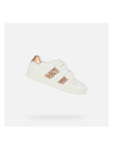 White Girls Geox Eclyper Sneakers - Girls