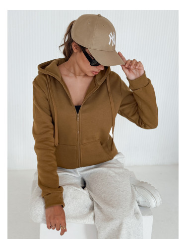 Дамски суитшърт VICTORIA цвят кафе