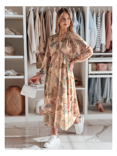 Миди рокля с флорален мотив LILOVIE