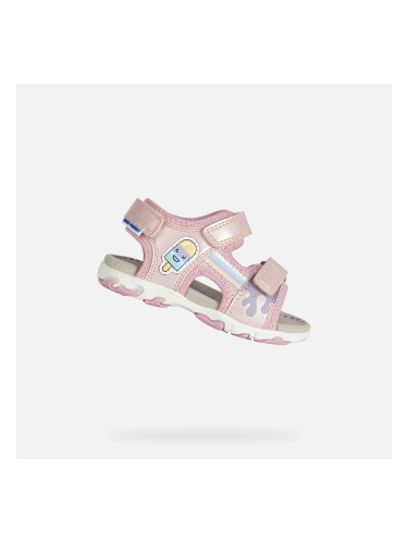 Pink Girls Sandals Geox Flaffee - Girls