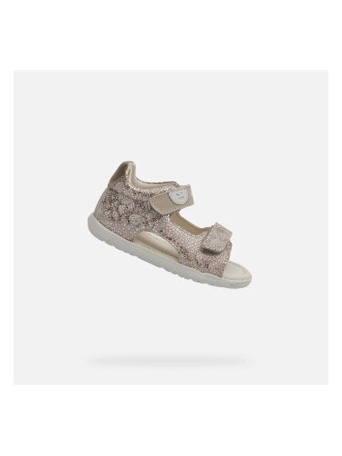 Beige Girls Sandals Geox Macchia - Girls