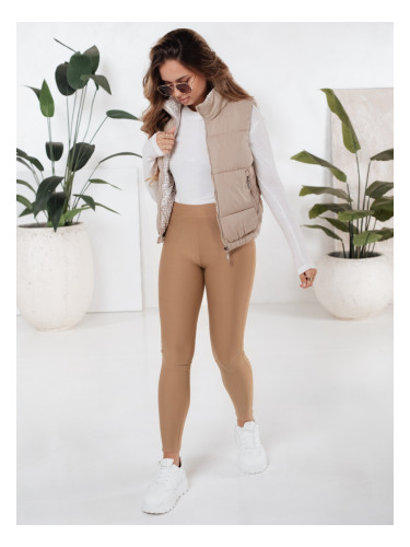 Дамски клин с повдигащ механизъм в цвят камила