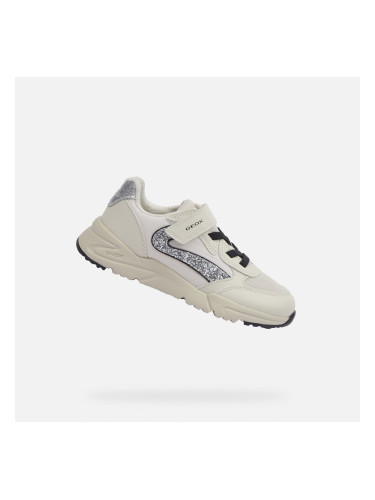 White Girls Sneakers Geox Loftus - Girls