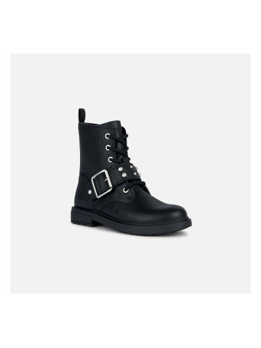 Black Girls Ankle Boots Geox Eclair - Girls