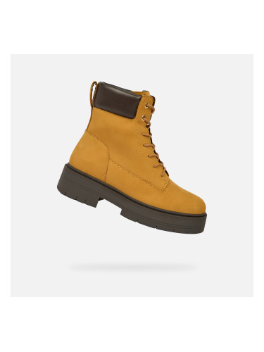 Yellow Women's Ankle Boots Geox Spherica EC7 - Womens