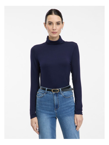 Navy Blue Women's T-Shirt with Turtleneck ORSAY - Women's