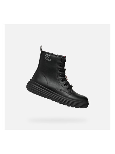Black Girls Ankle Boots Geox Phaolae - Girls