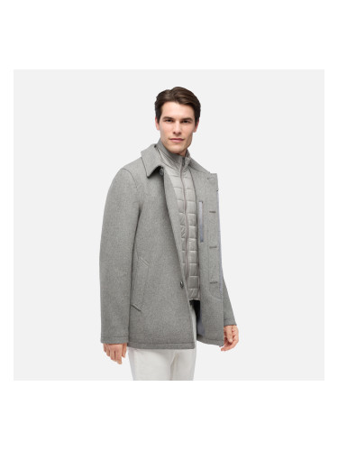 Grey Men's Coat Geox Monreale - Men's