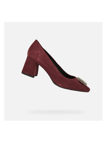 Burgundy women's pumps Geox Giselda - Women's