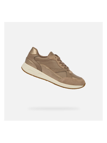 Beige women's sneakers Geox Bulmya - Women's