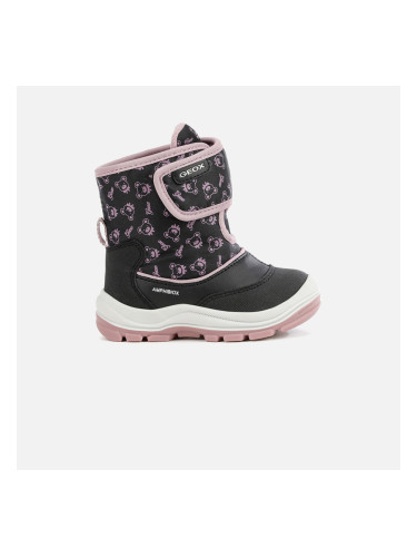 Black Girls Ankle Boots Geox Flanfil ABX - Girls