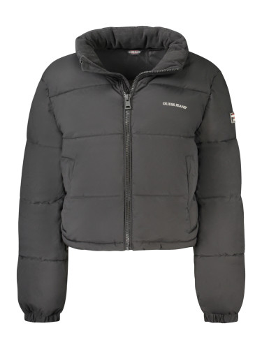 Дамско черно зимно яке GUESS JEANS