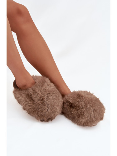 Boto Женски плюшени пантофи кафяви Iseline