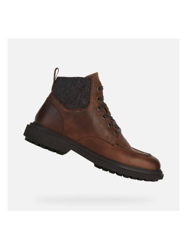 Brown Men's Ankle Boots Geox Faloria B ABX - Mens