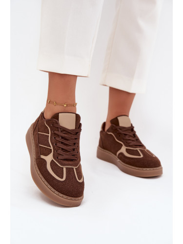 Boto Ниски дамски маратонки кафяви Brenelle