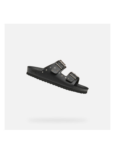 Black Girls' Slippers Geox Adriel - Girls