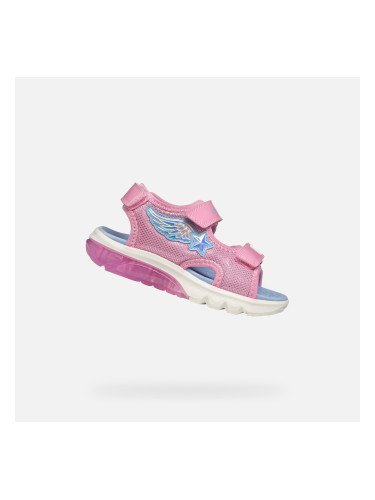 Pink Girls' Sandals Geox Ciberdron - Girls