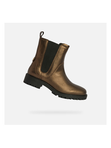 Gold Geox Hoara Women's Ankle Boots - Ladies