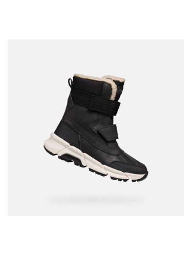 Black boys' ankle boots Geox Flexyper Plus - Boys