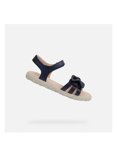 Dark Blue Girls' Sandals Geox Haiti - Girls